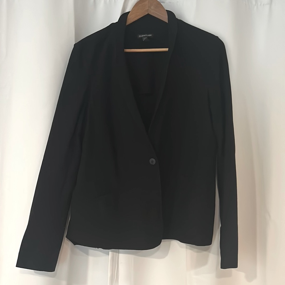 Eileen Fisher organic cotton blazer size large